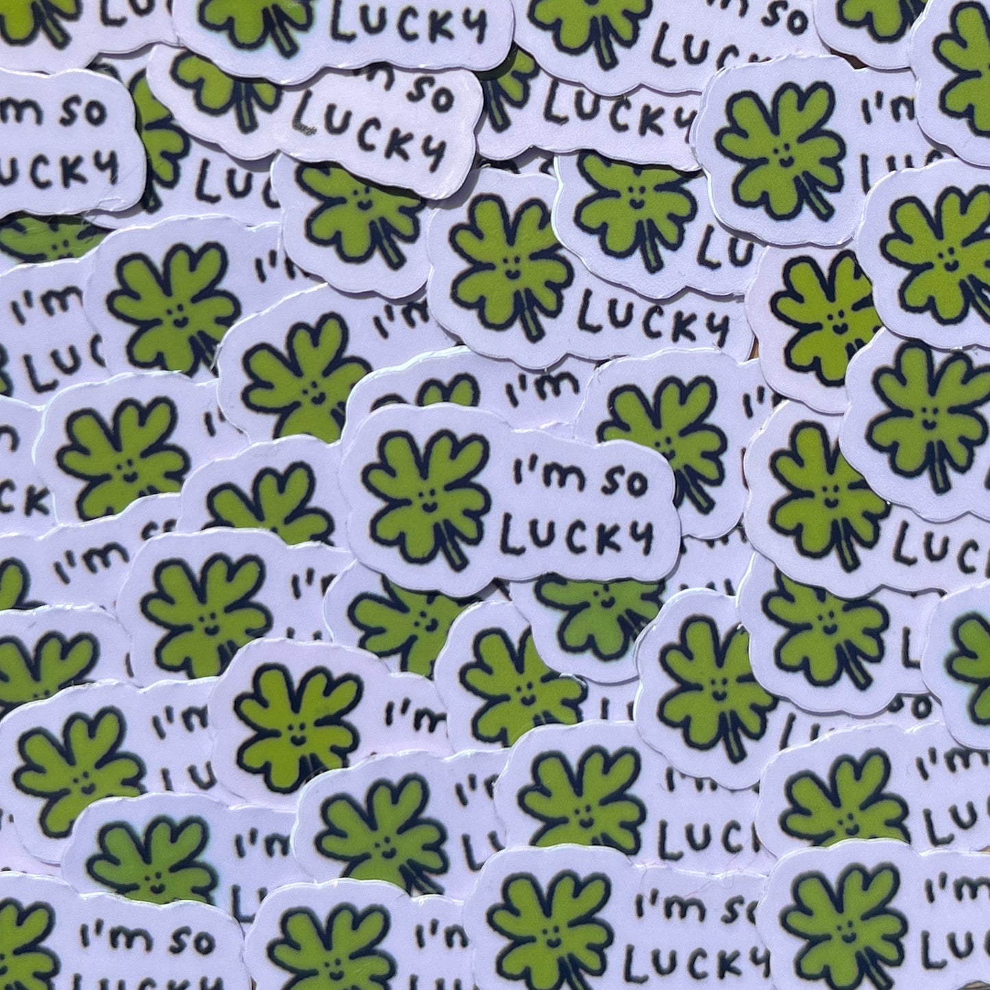 I’m So Lucky mini sticker