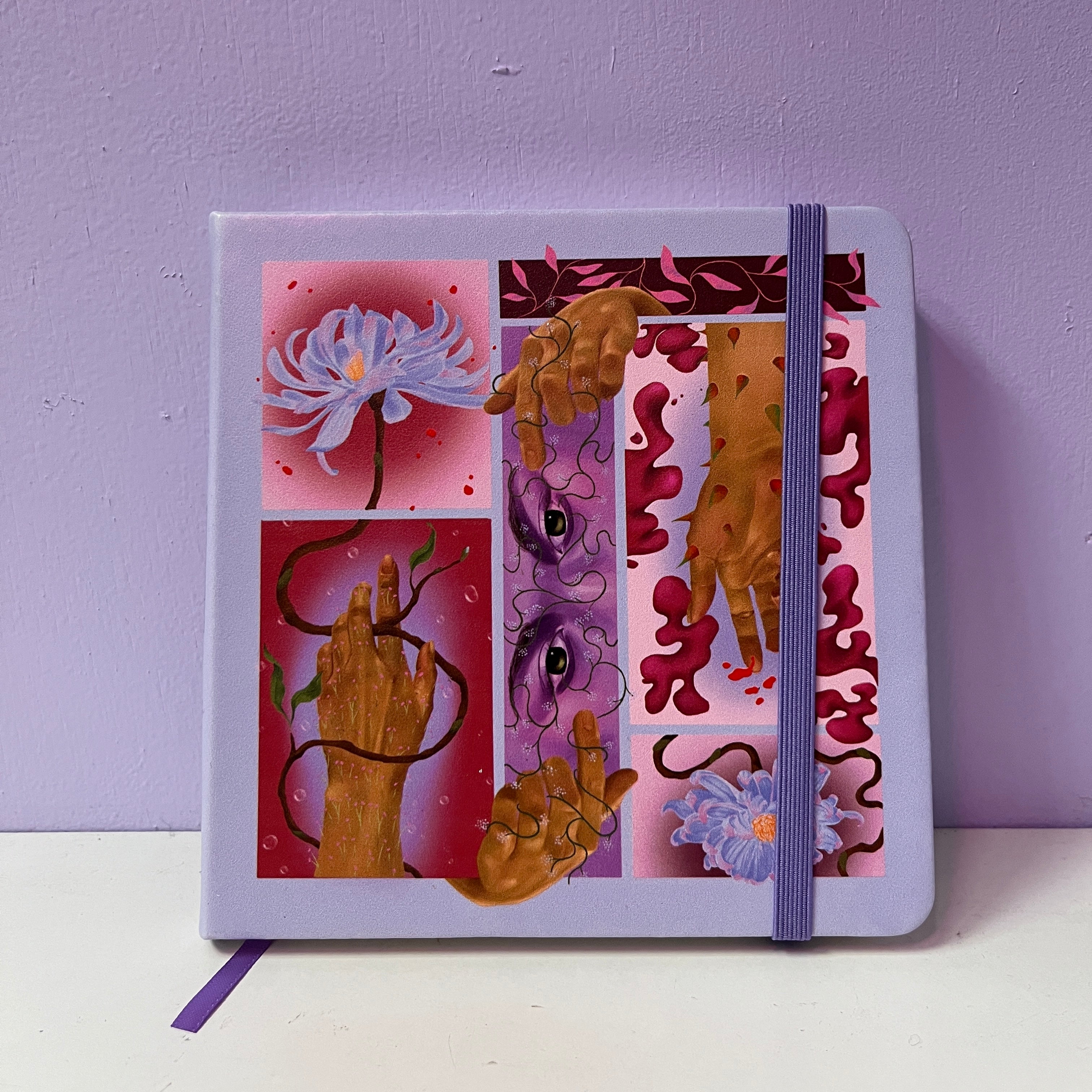 Floral Hands Hardcover Journal
