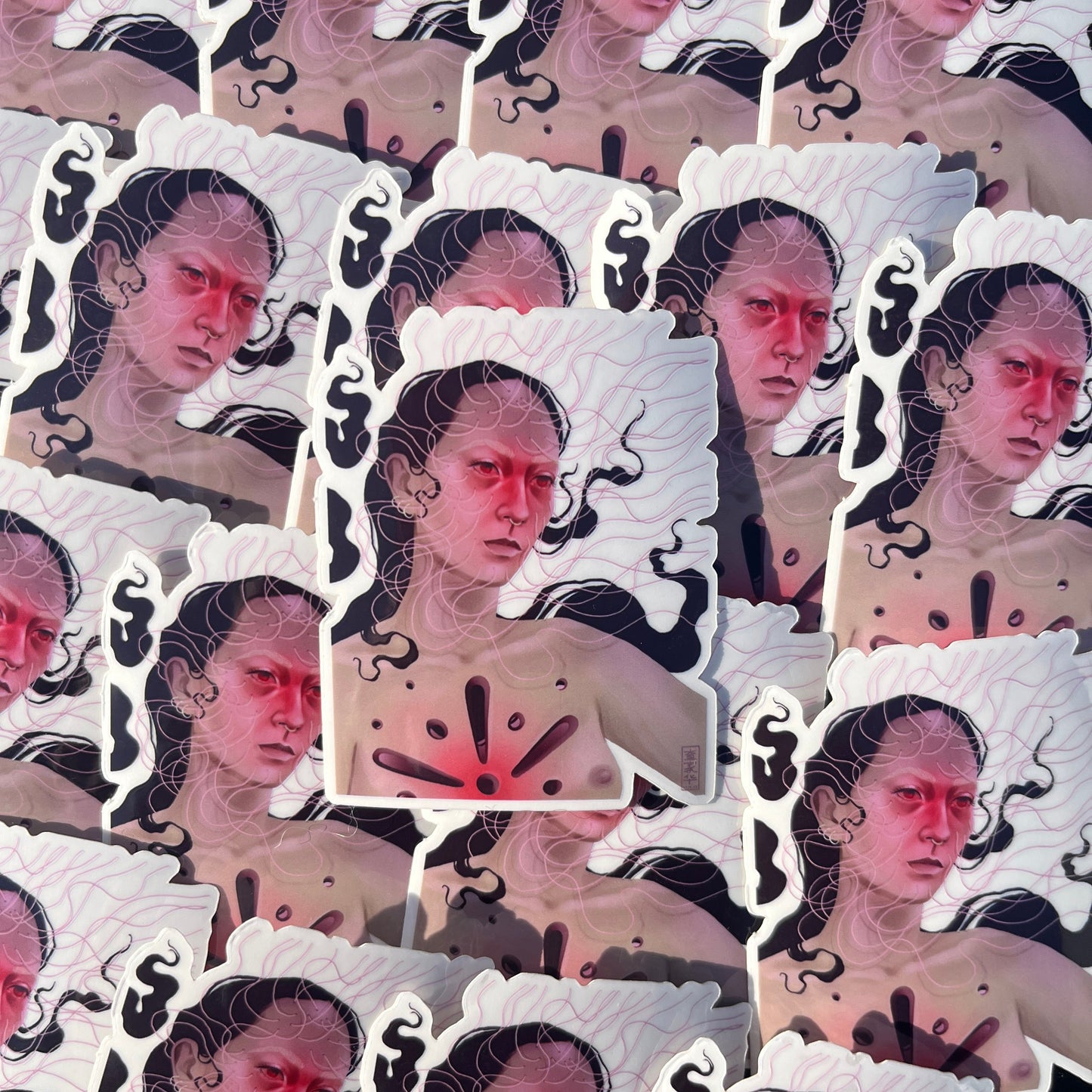 Lotus Lovers Clear Sticker