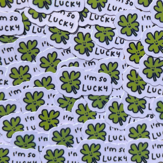I’m So Lucky mini sticker