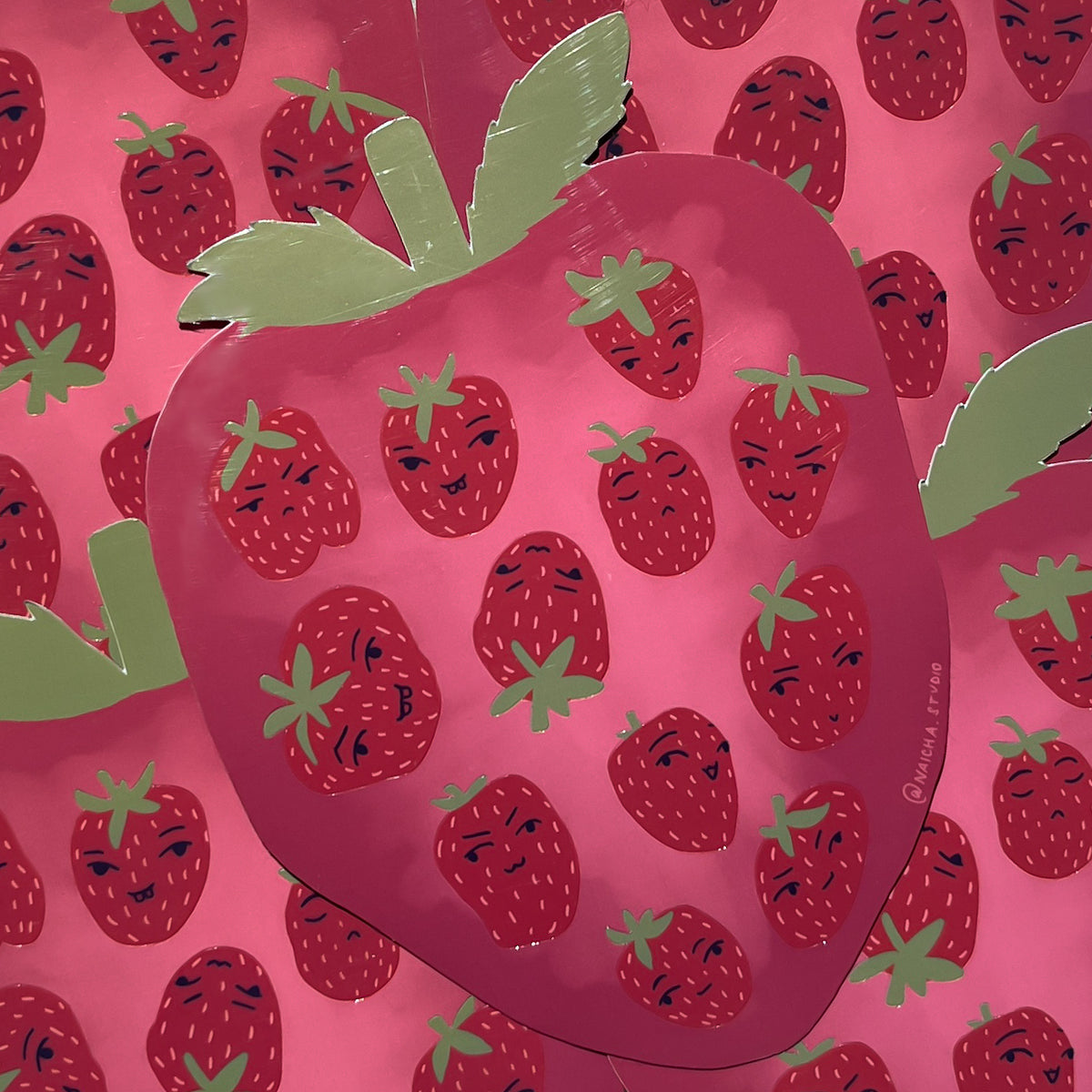 Strawberry Guys sticker sheet
