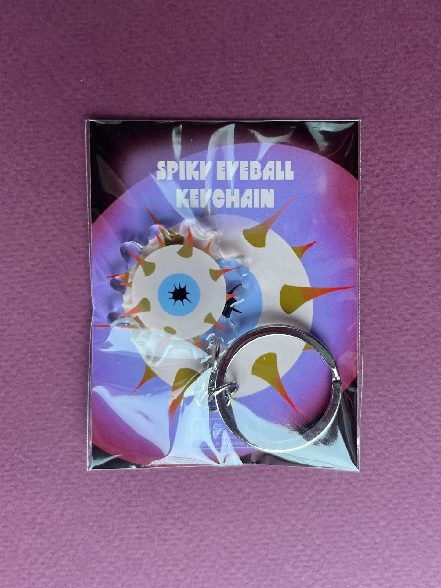 Spiky Eyeball Keychain