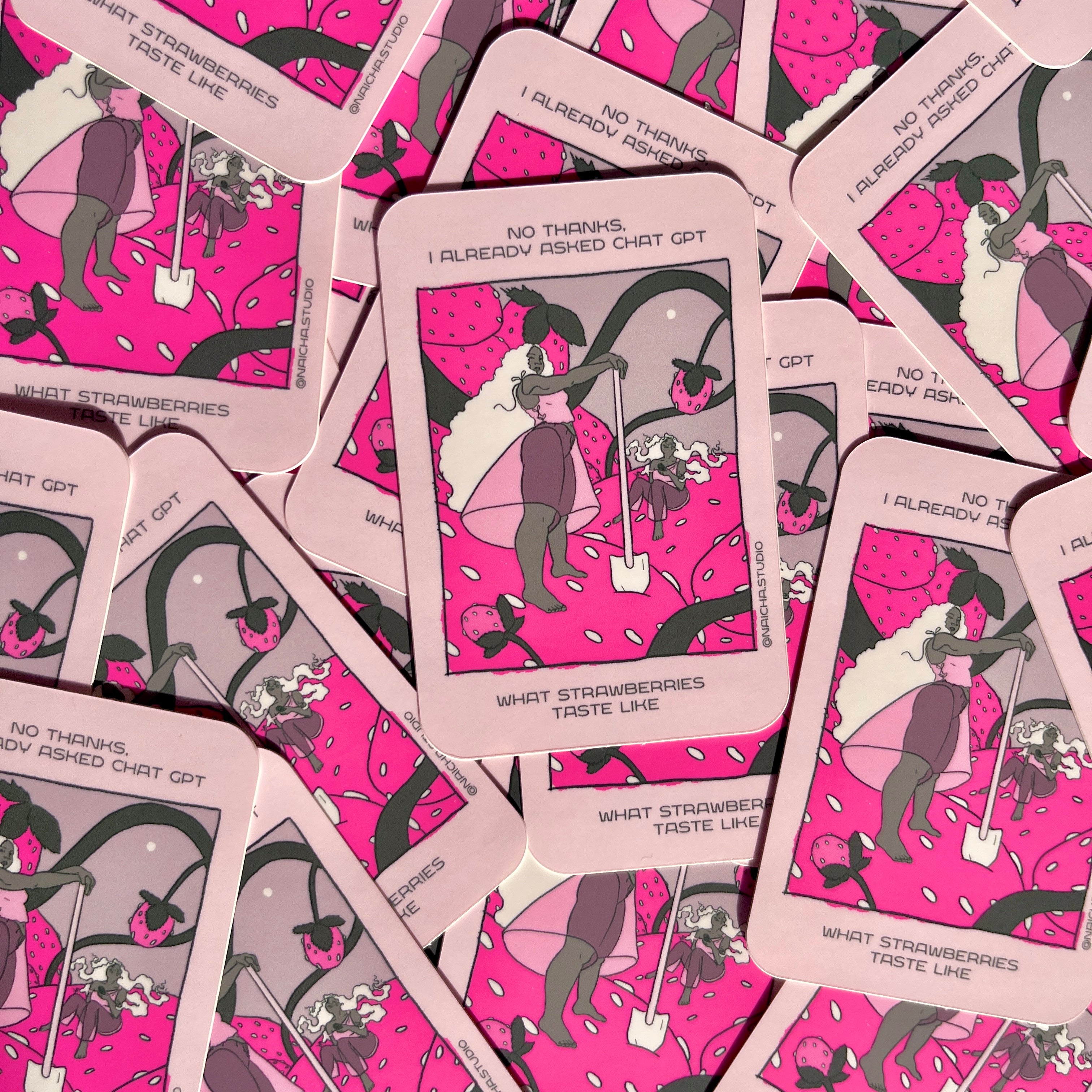 ChatGPT Strawberry Sticker