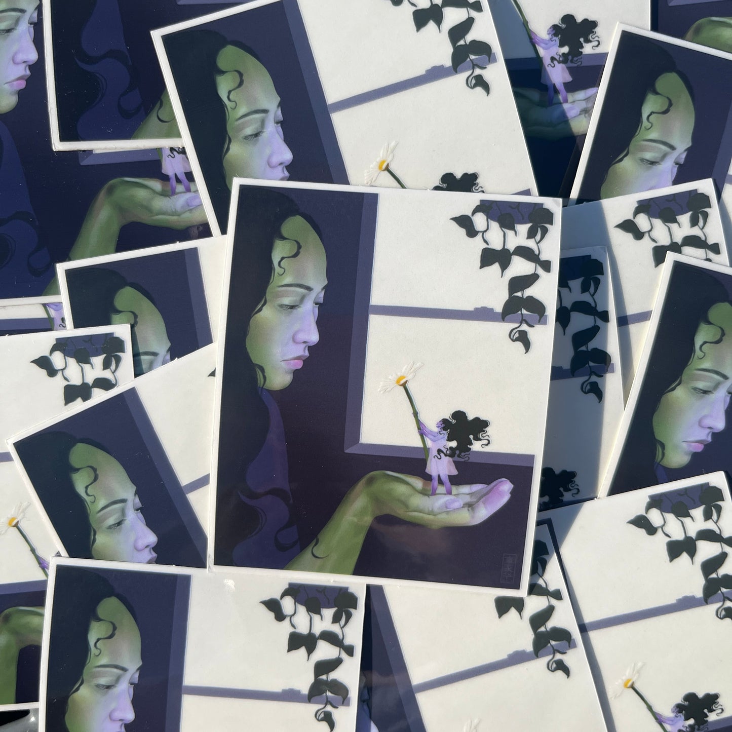 Daisy For You Clear Sticker