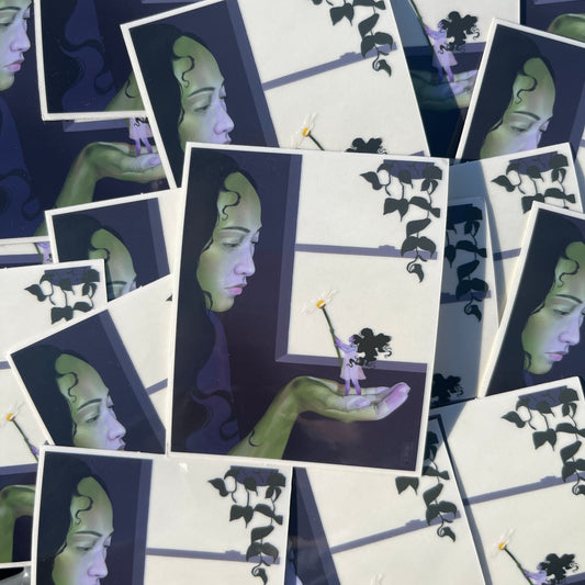 Daisy For You Clear Sticker