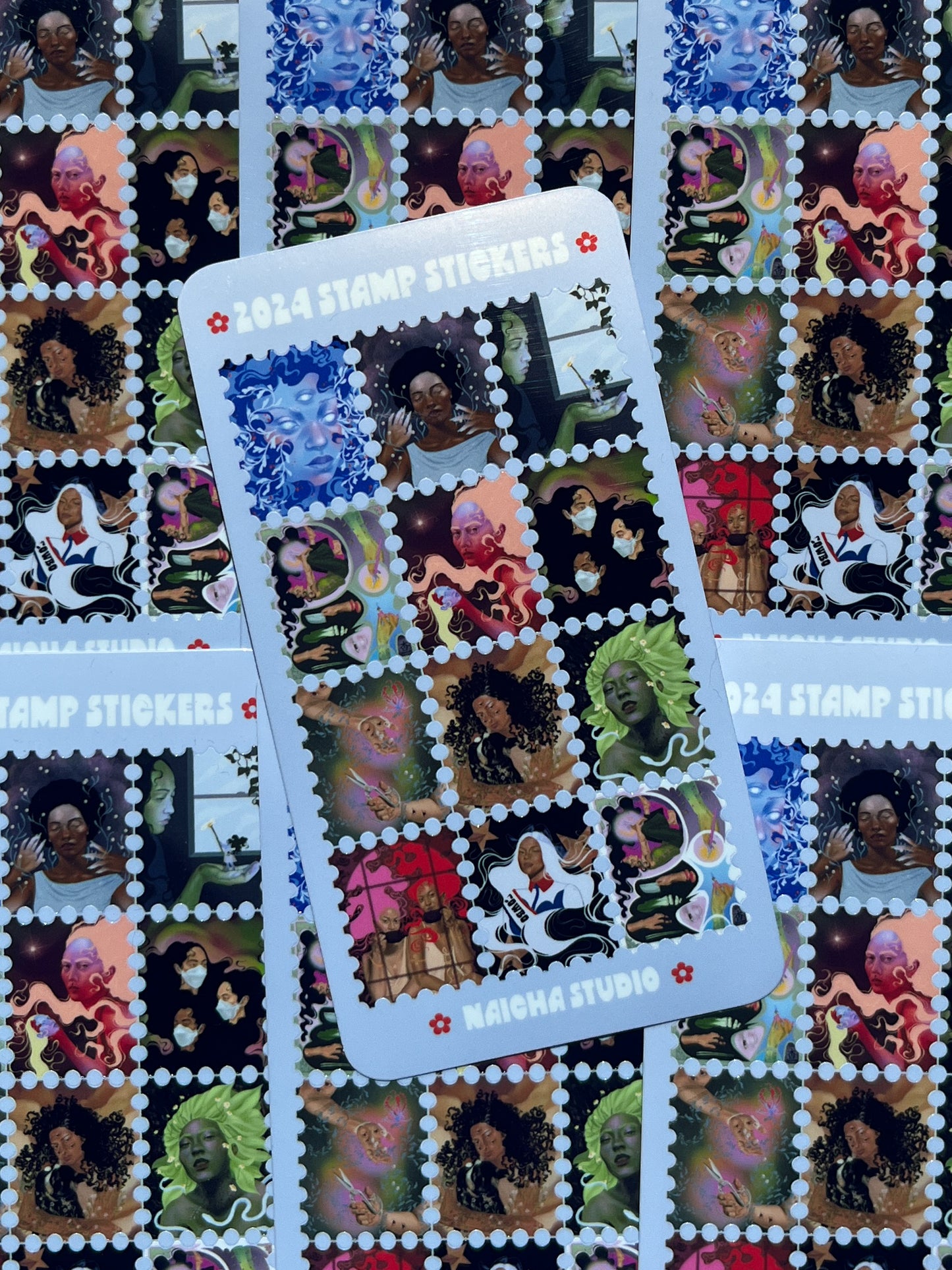 2024 Stamp Sticker Sheet