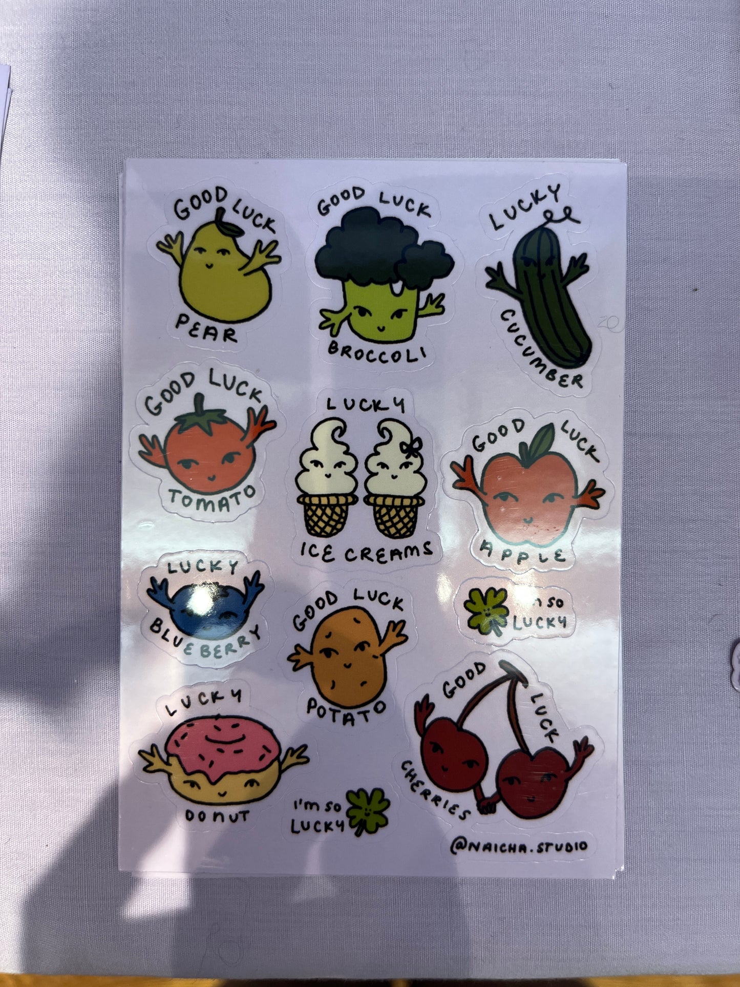 Lucky Fruits Sticker Sheet