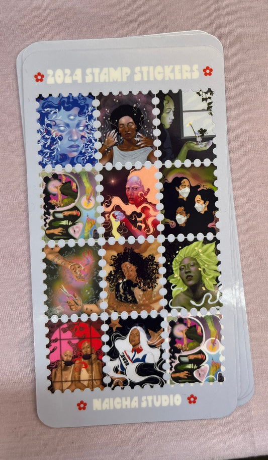 2024 Stamp Sticker Sheet