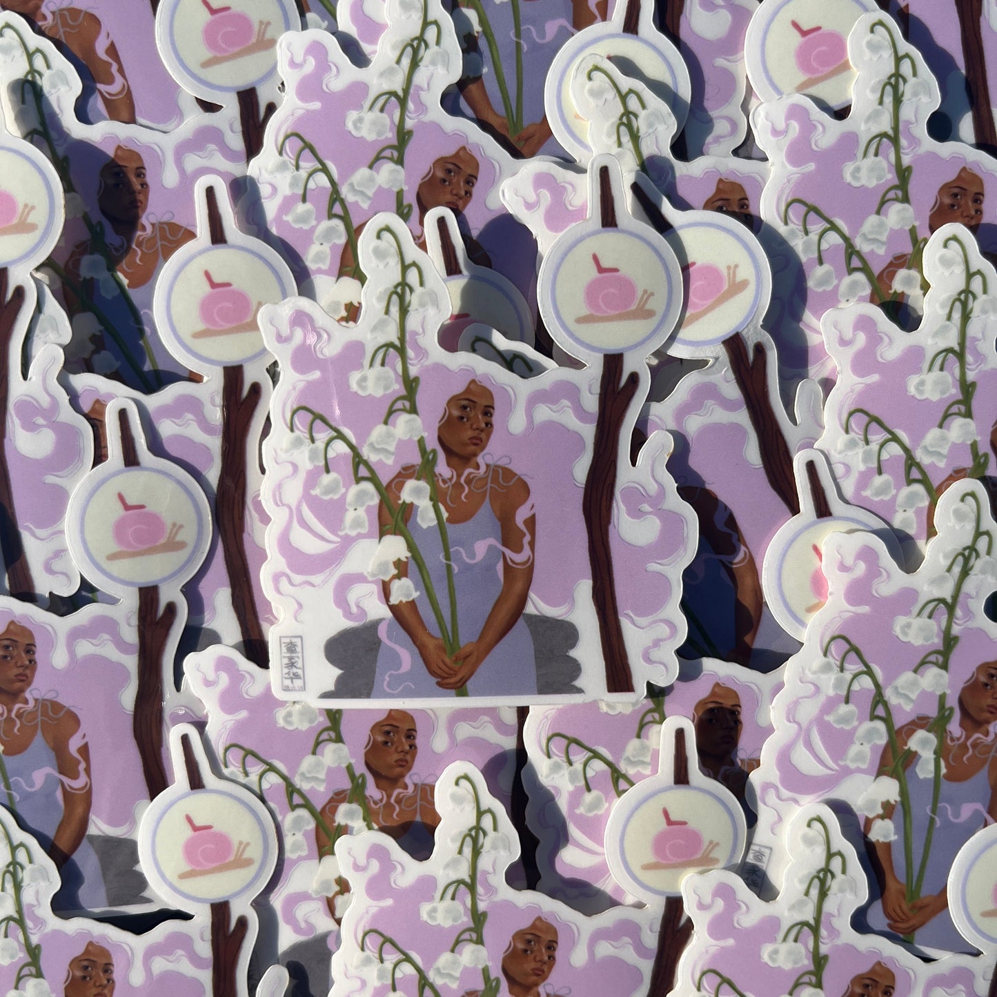 Snail Bus Clear Sticker