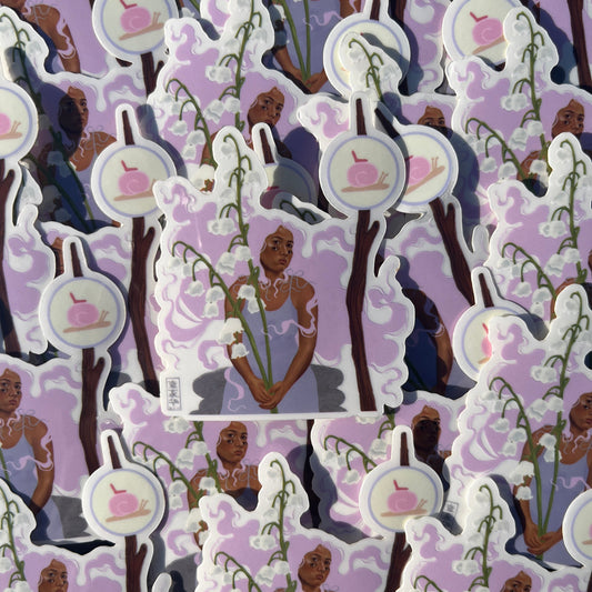 Snail Bus Clear Sticker