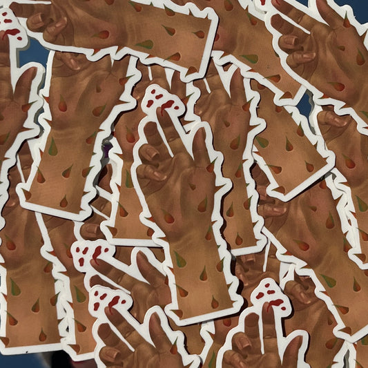 Thorn Hand Clear Sticker