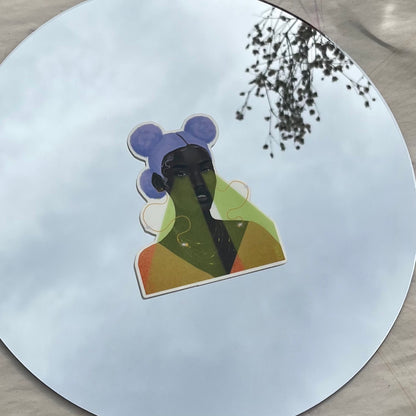 Alien Superstar Clear Sticker